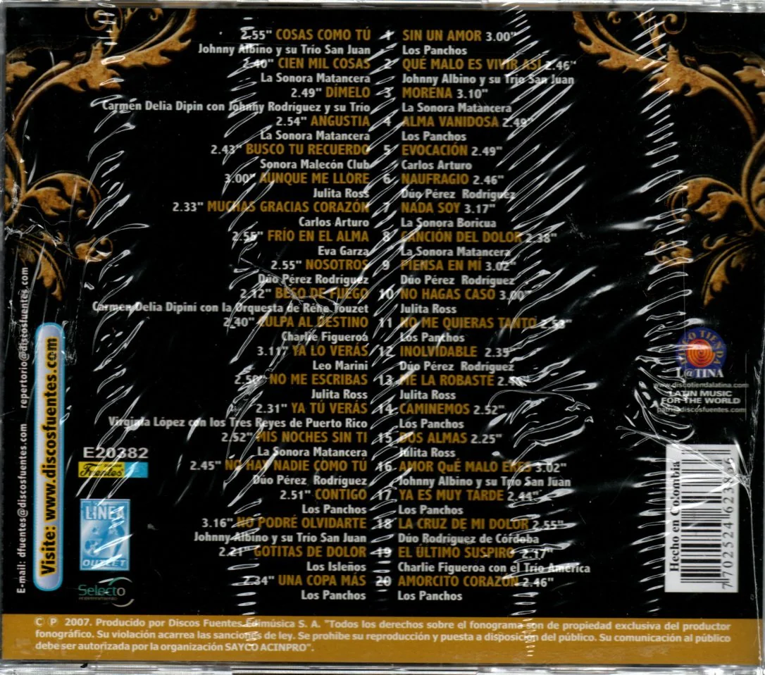 CD X 2 40 Boleros De Antaño - Homenaje Al Salón Málaga - Image 2