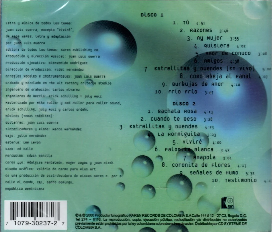 CDX2 Juan Luis Guerra 440 - Colección Romántica - Image 2
