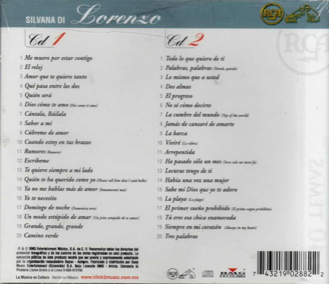 CD X 2 Silvana Di Lorenzo - 100 Años De Música - Image 2