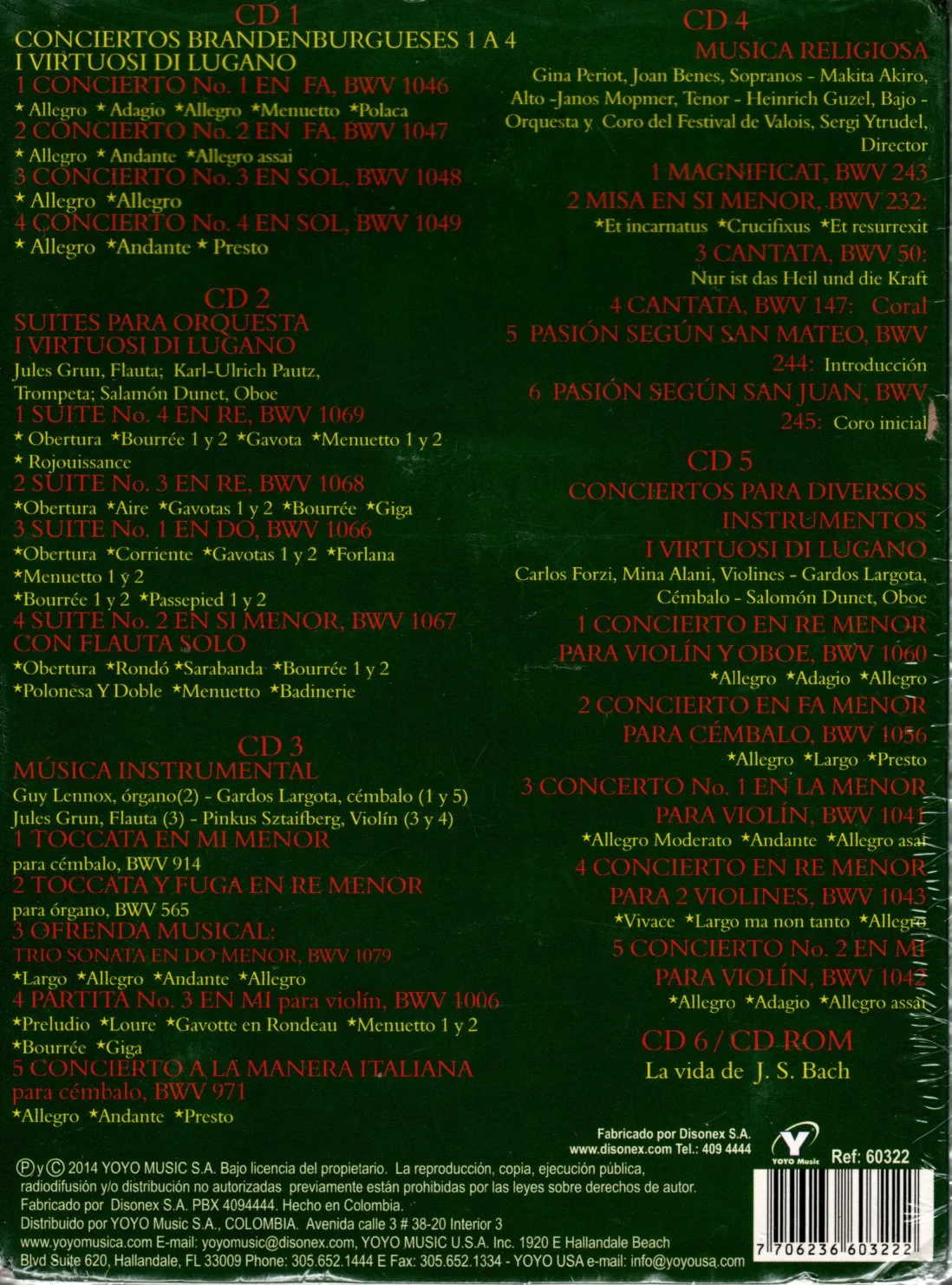 CDX5 + CDROM - Festival J.S. Bach - Image 2