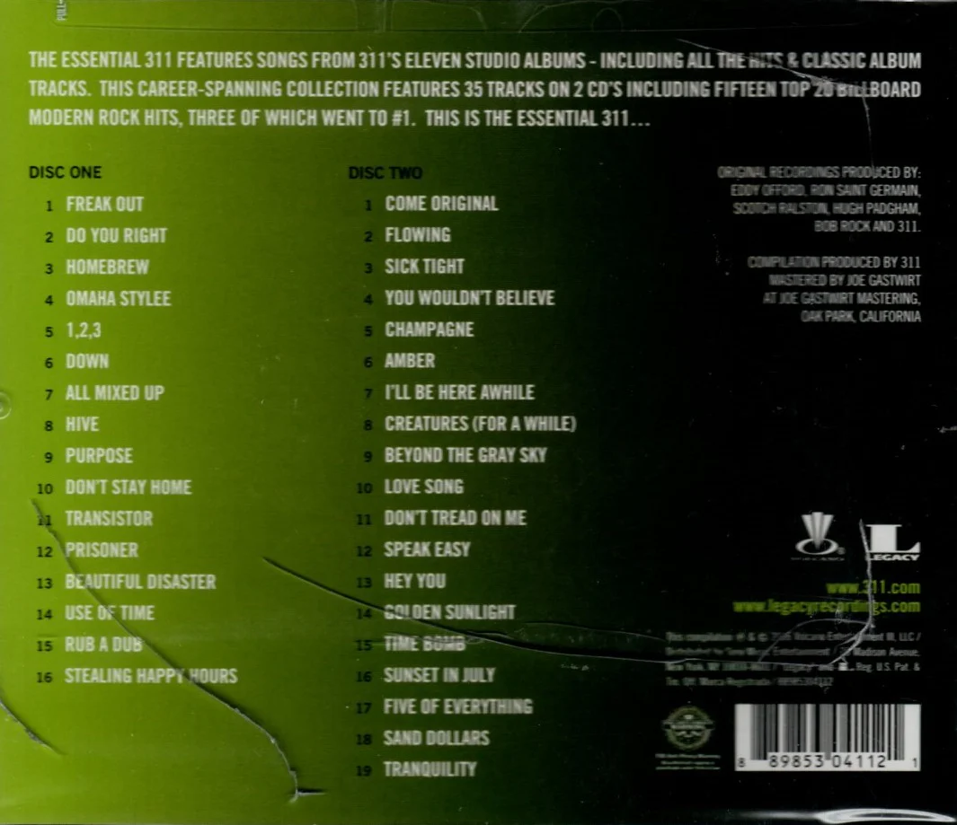 CD X2 311 – The Essential 311 - Image 2