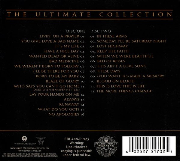 CD X2 Bon Jovi – Greatest Hits: The Ultimate Collection - Image 2