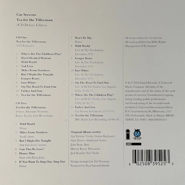 CDX2 Cat Stevens – Tea For The Tillerman - Image 2