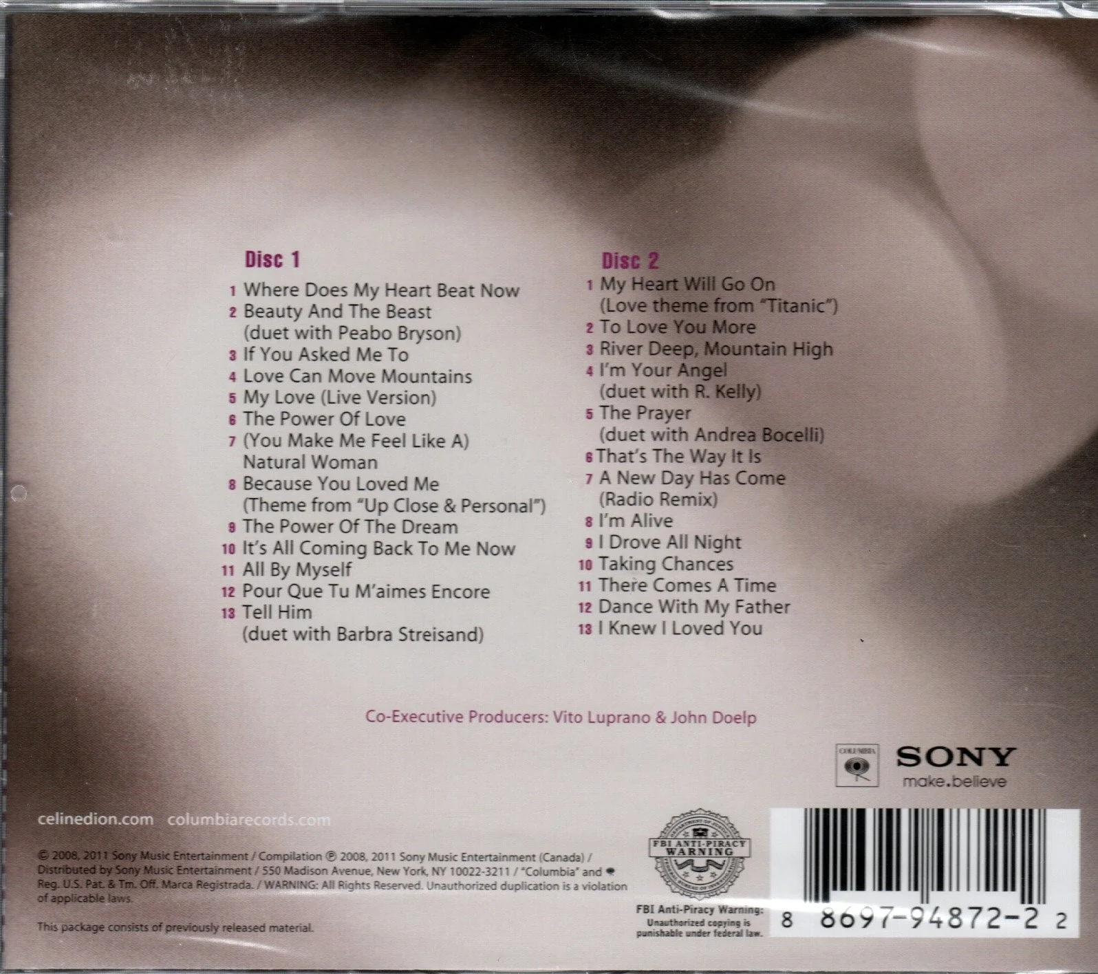 CDX2 Céline Dion ‎– The Essential Celine Dion - Image 2