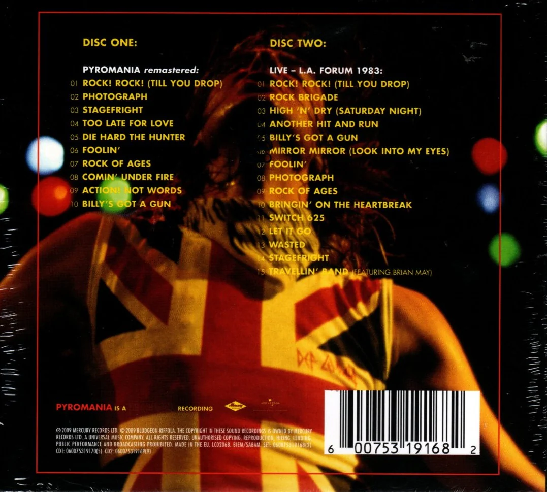 CDX2 Def Leppard – Pyromania - Image 2