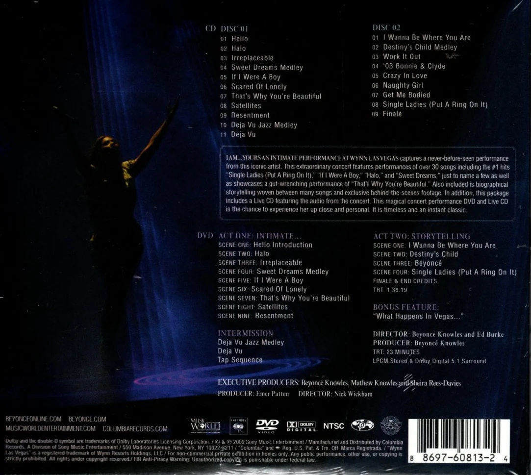 CD X2 + DVD Beyoncé – I Am... Yours: An Intimate Performance At Wynn Las Vegas - Image 2