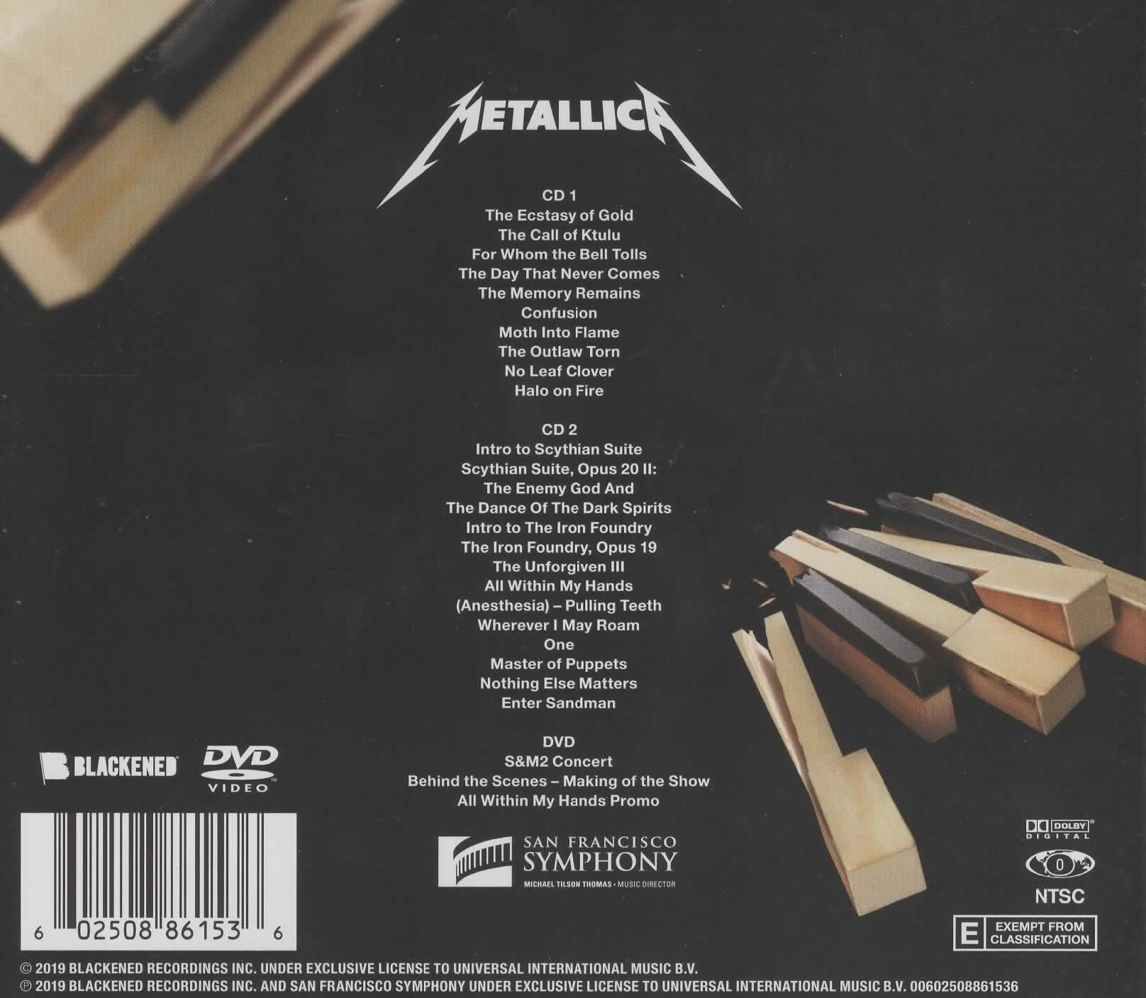 CDx2 + DVD Metallica - S&M2 Metallica and San Francisco Symphony - Image 2