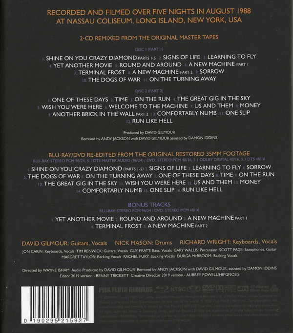 CD X2 + DVD Pink Floyd - Delicate Sound Of Thunder - Image 2
