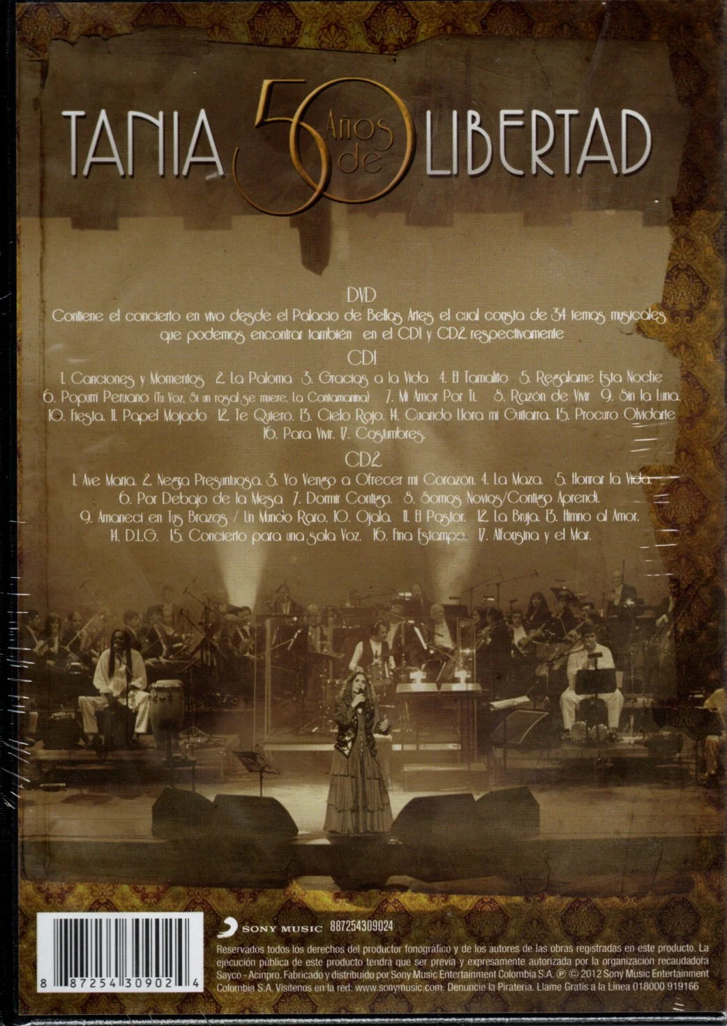 CDX2 +DVD Tania Libertad – Tania 50 Años De Libertad - Image 2