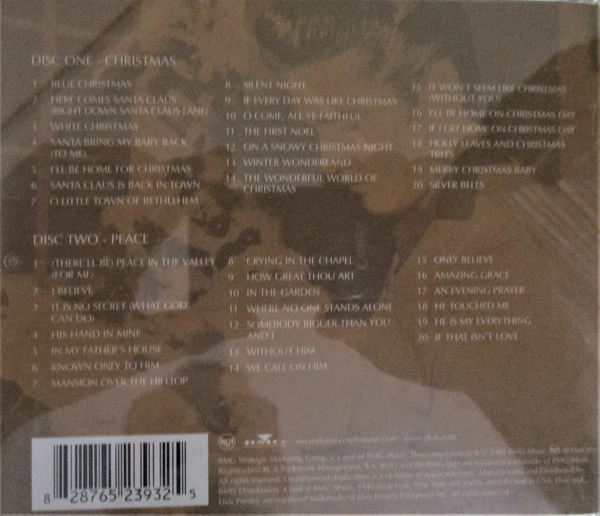 CD X2 Elvis Presley ‎– Christmas Peace - Image 2