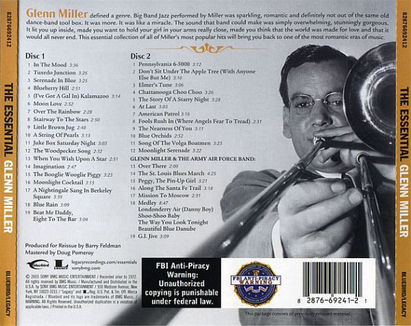 CD X2 Glenn Miller ‎– The Essential Glenn Miller - Image 2
