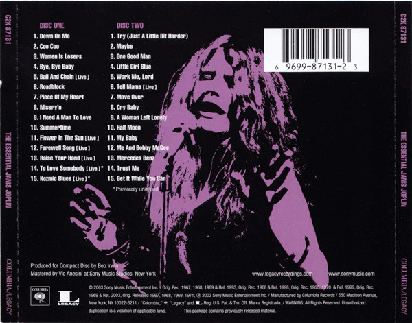 CDX2 Janis Joplin ‎– The Essential Janis Joplin - Image 2
