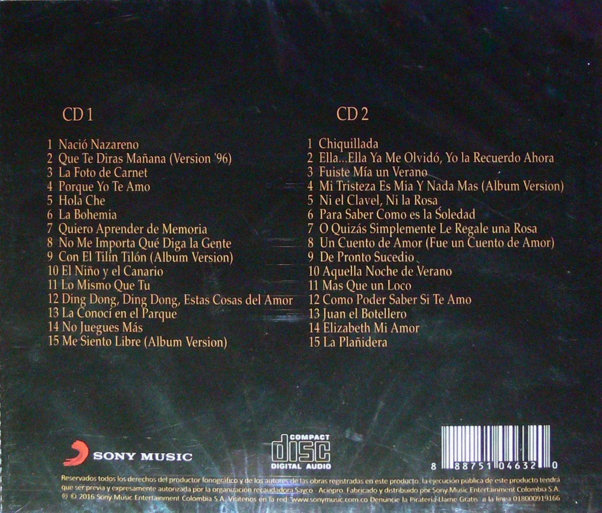 CD x2 Leonardo Favio - Estrellas de Oro - Image 2