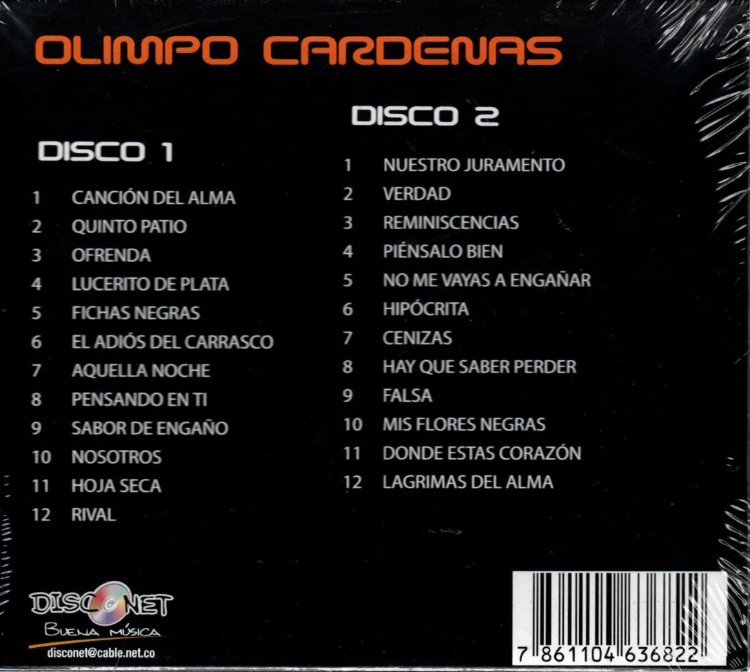 CD X2 Olimpo Cárdenas - Coleccion Por Siempre Bohemio - Image 2