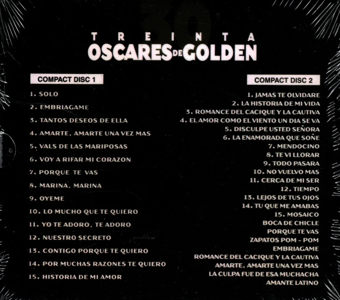 CD X2 Oscar Golden – 30 Oscares De Golden - Image 2
