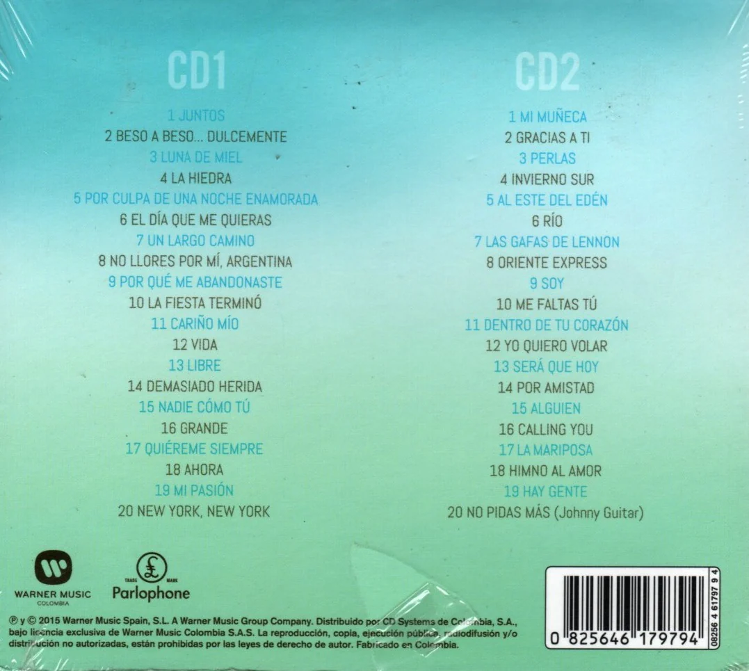 CD X2 Paloma San Basilio ‎– Las Canciones De Mi Vida - Image 2