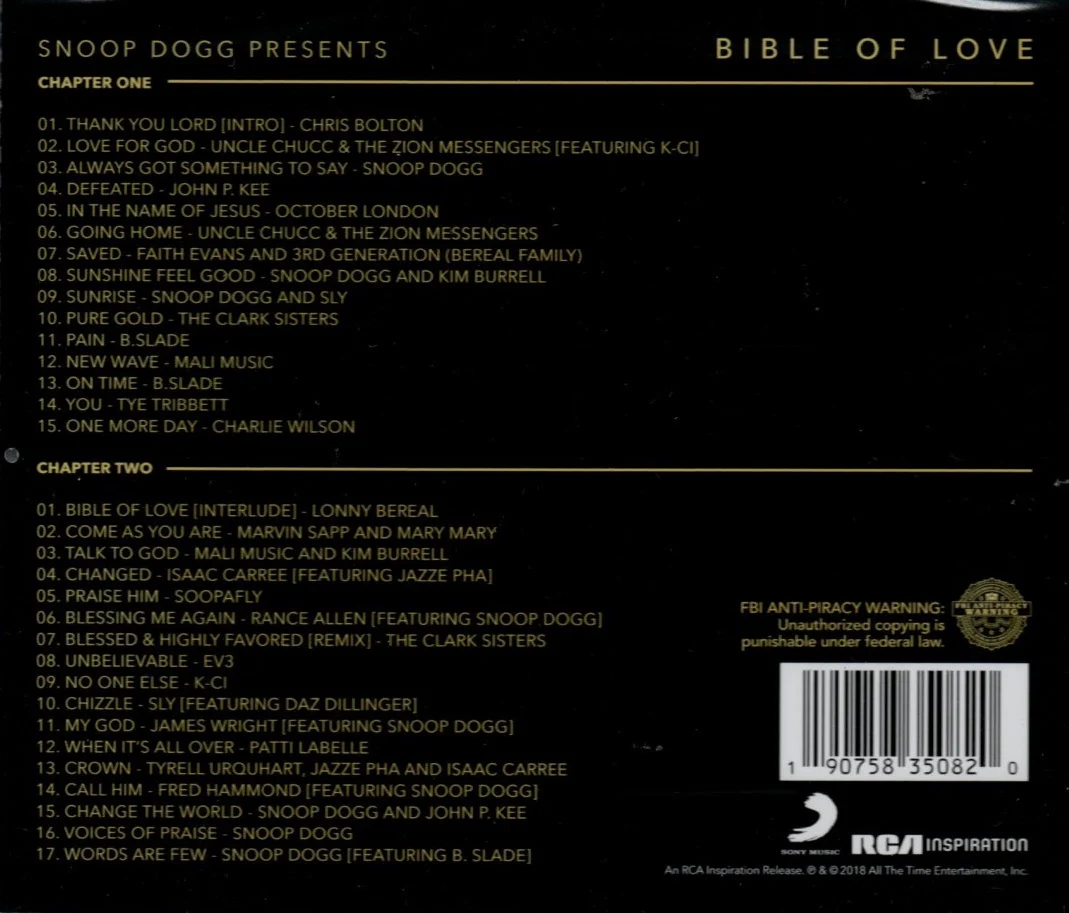 CDX2 Snoop Dogg – Bible Of Love - Image 2