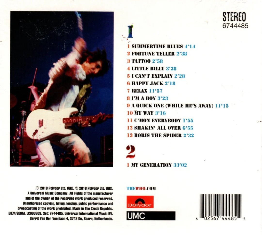 CDX2 The Who – Live At The Fillmore East 1968 - Image 2