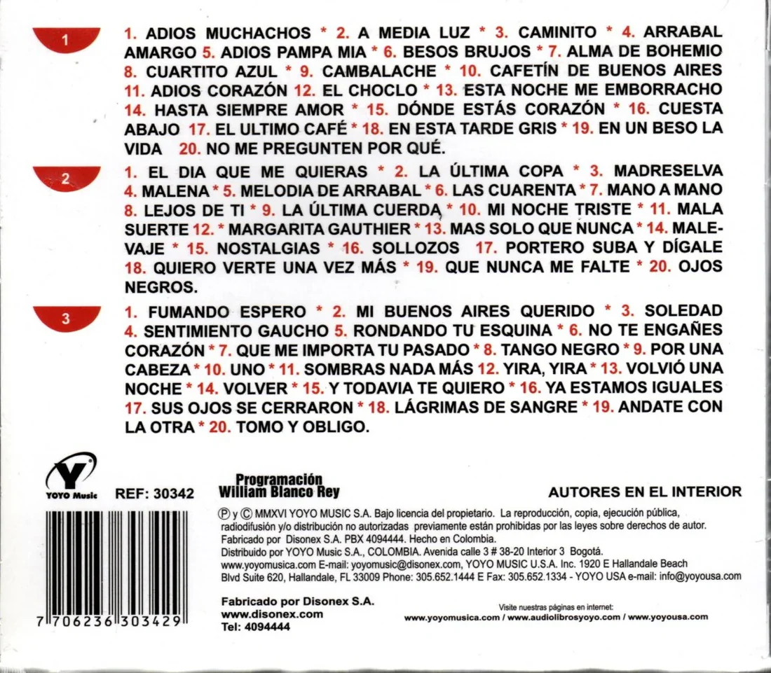 CDX3 Antología Del Tango Instrumental, Vol. 3 - Image 2