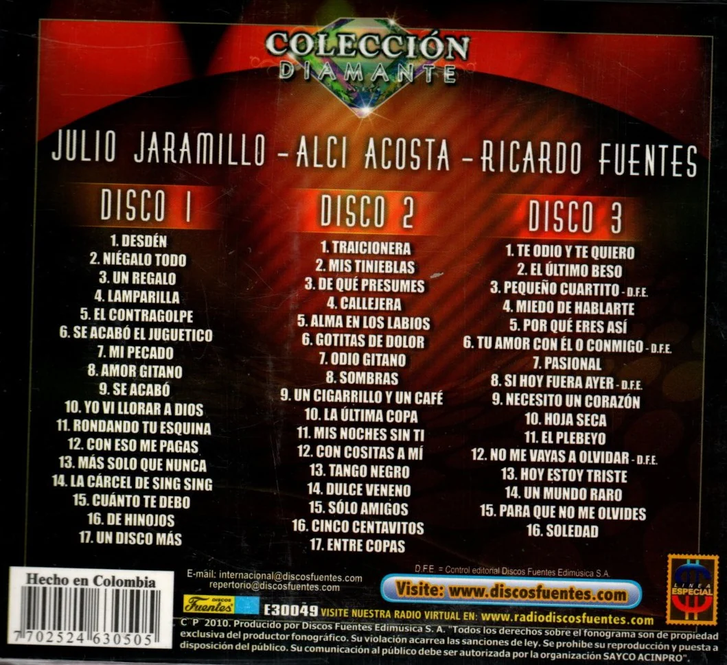CDX3 Colección Diamante / Julio Jaramillo - Alci Acosta - Ricardo Fuentes - Image 2