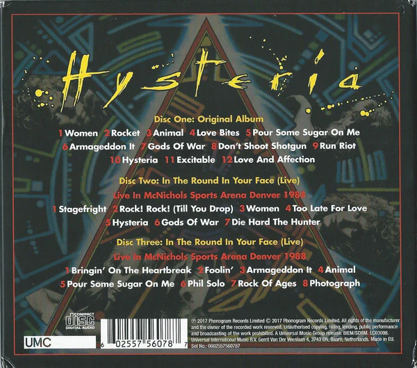 CDX3 Def Leppard – Hysteria - Image 2