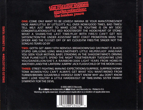 CD X3 The Rolling Stones – Singles Collection - The London Years - Image 2