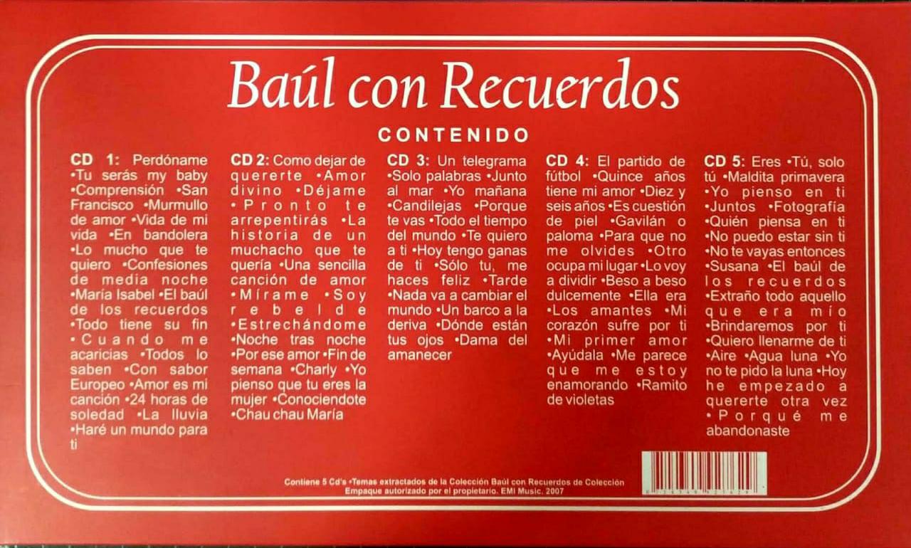 CD x5 Baúl con recuerdo - 80 Baladas inolvidables - Image 2