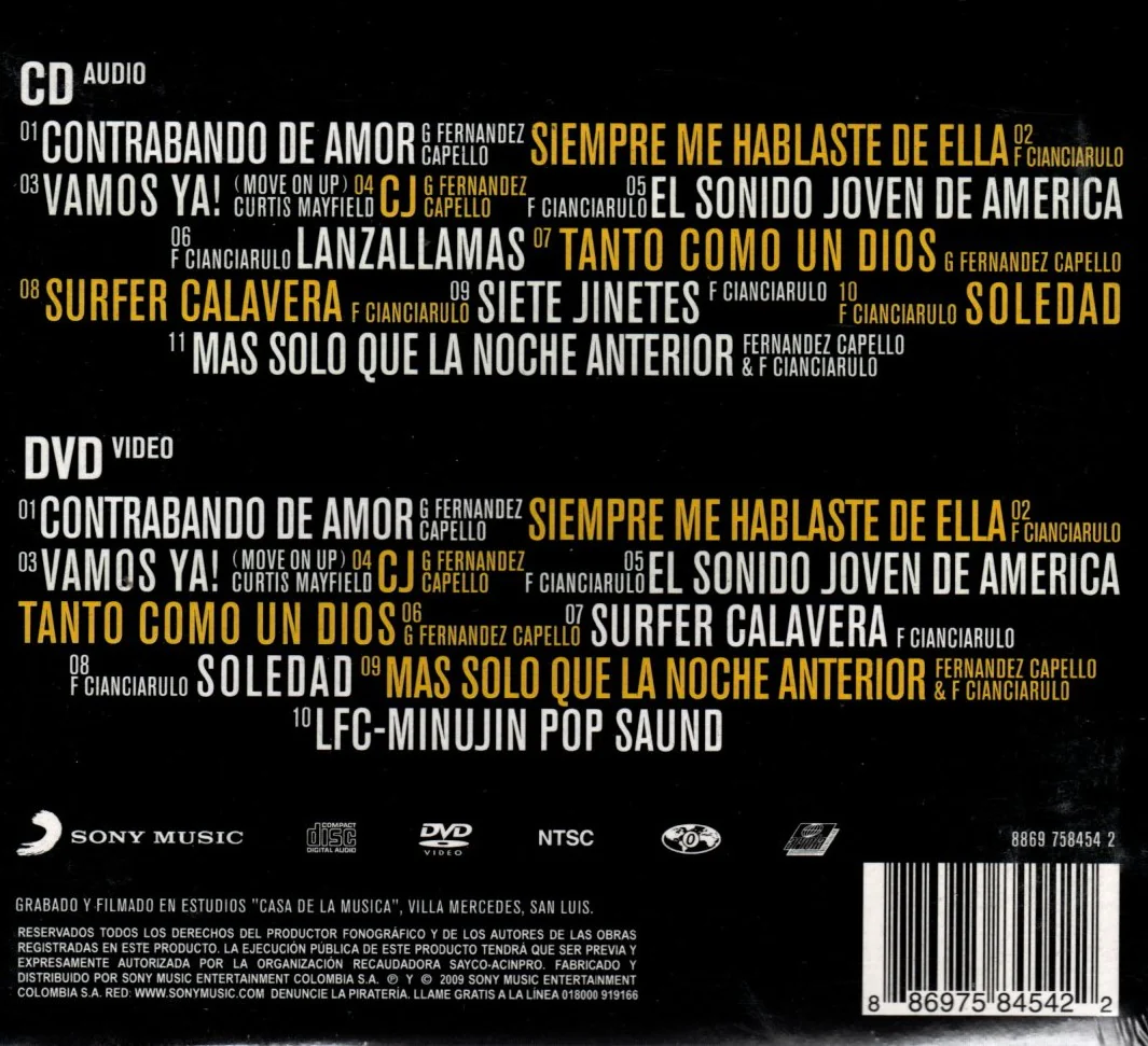 CD+DVD Los Fabulosos Cadillacs – El Arte de la Elegancia de LFC - Image 2