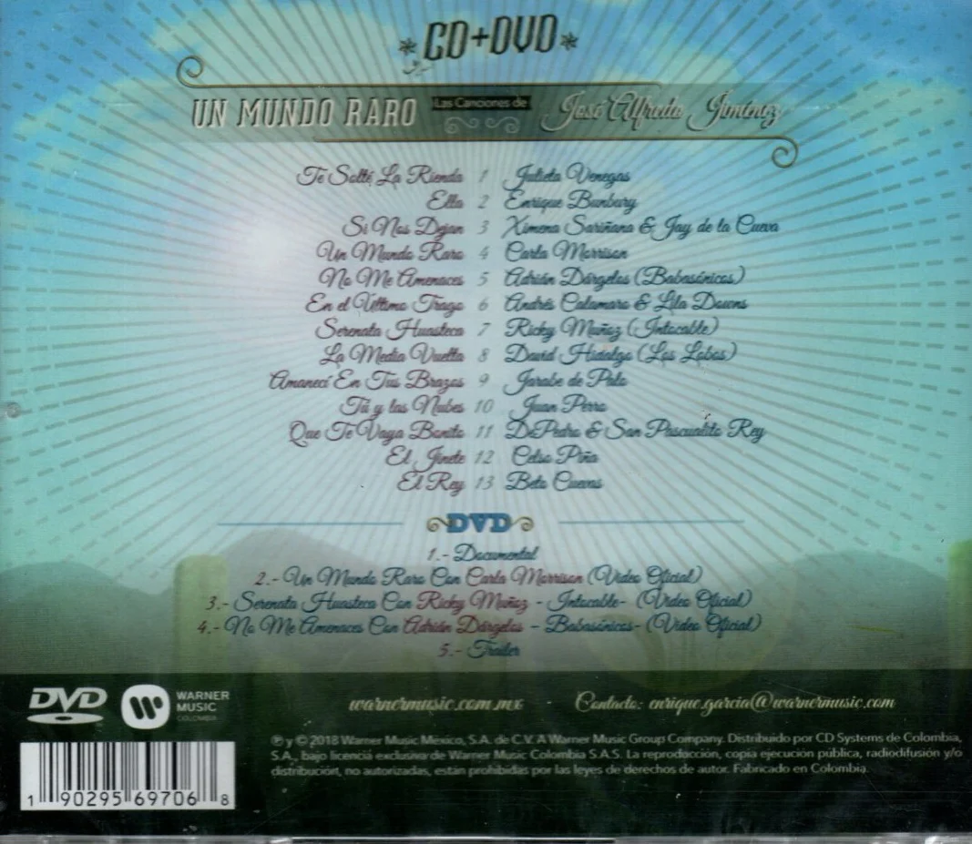 CD+DVD Un Mundo Raro: Las Canciones De José Alfredo Jiménez - Image 2
