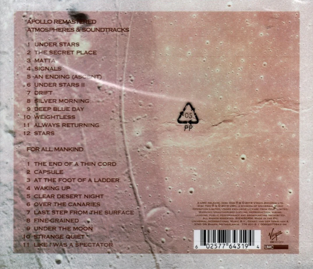CDX2 Brian Eno With Daniel Lanois & Roger Eno – Apollo: Atmospheres & Soundtracks (Extended Edition) - Image 2