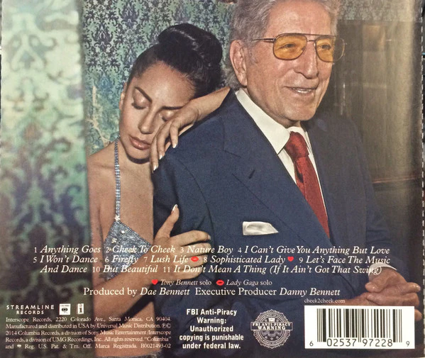 CD Tony Bennet & Lady Gaga - Cheek To Cheek - Image 2
