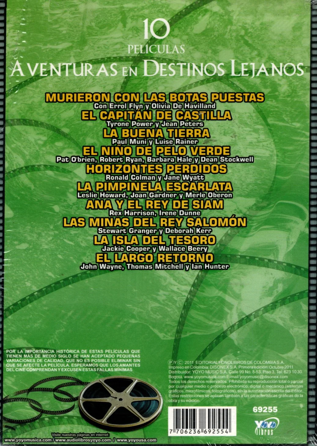 DVD 10 Peliculas Aventuras En Destinos Lejanos - Image 2