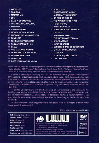 DVD Abba – The Essential Collection - Image 2