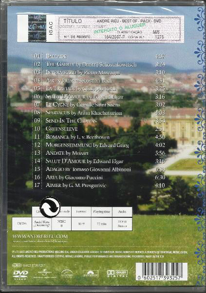 DVD André Rieu ‎– Dreaming - Image 2