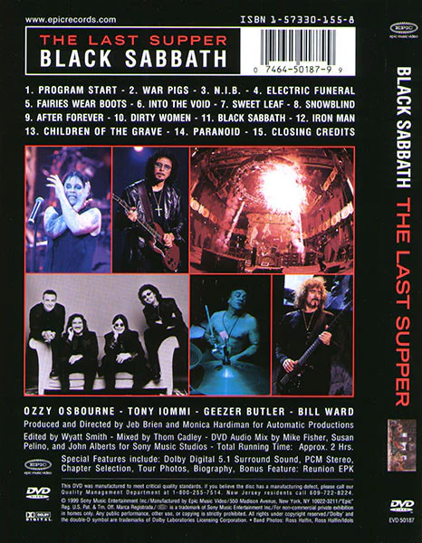 DVD Black Sabbath – The Last Supper - Image 2