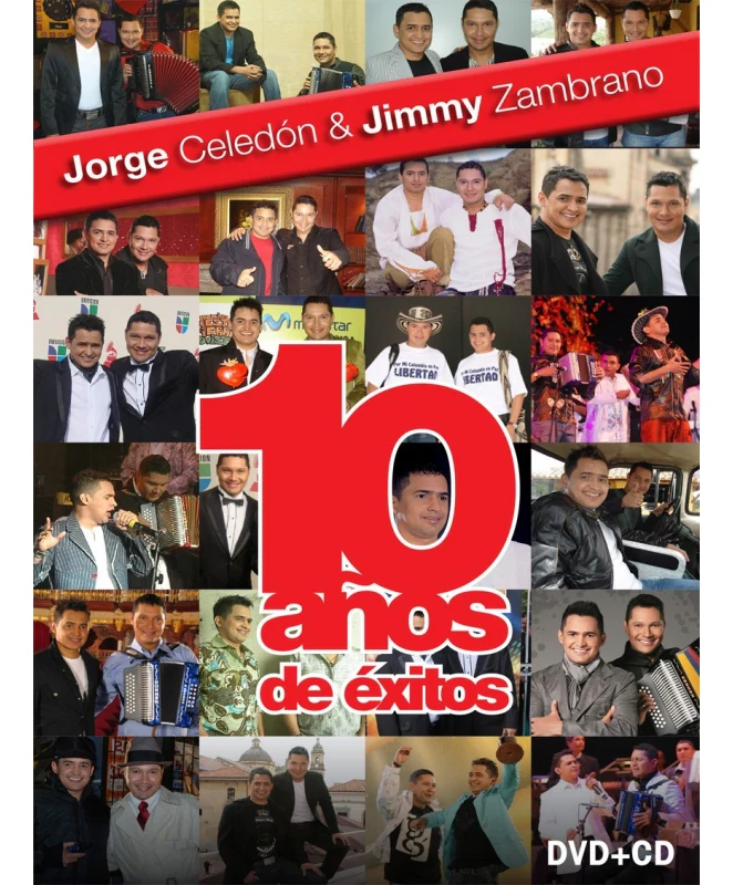 DVD+CD 10 Años De Éxitos - Jorge Celedón Y Jimmy Zambrano