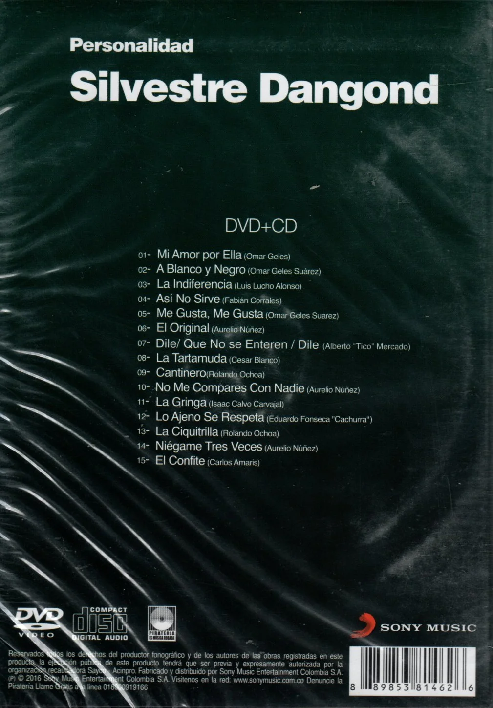 DVD+CD Colección Personalidad, Grandes Éxitos - Silvestre Dangond - Image 2