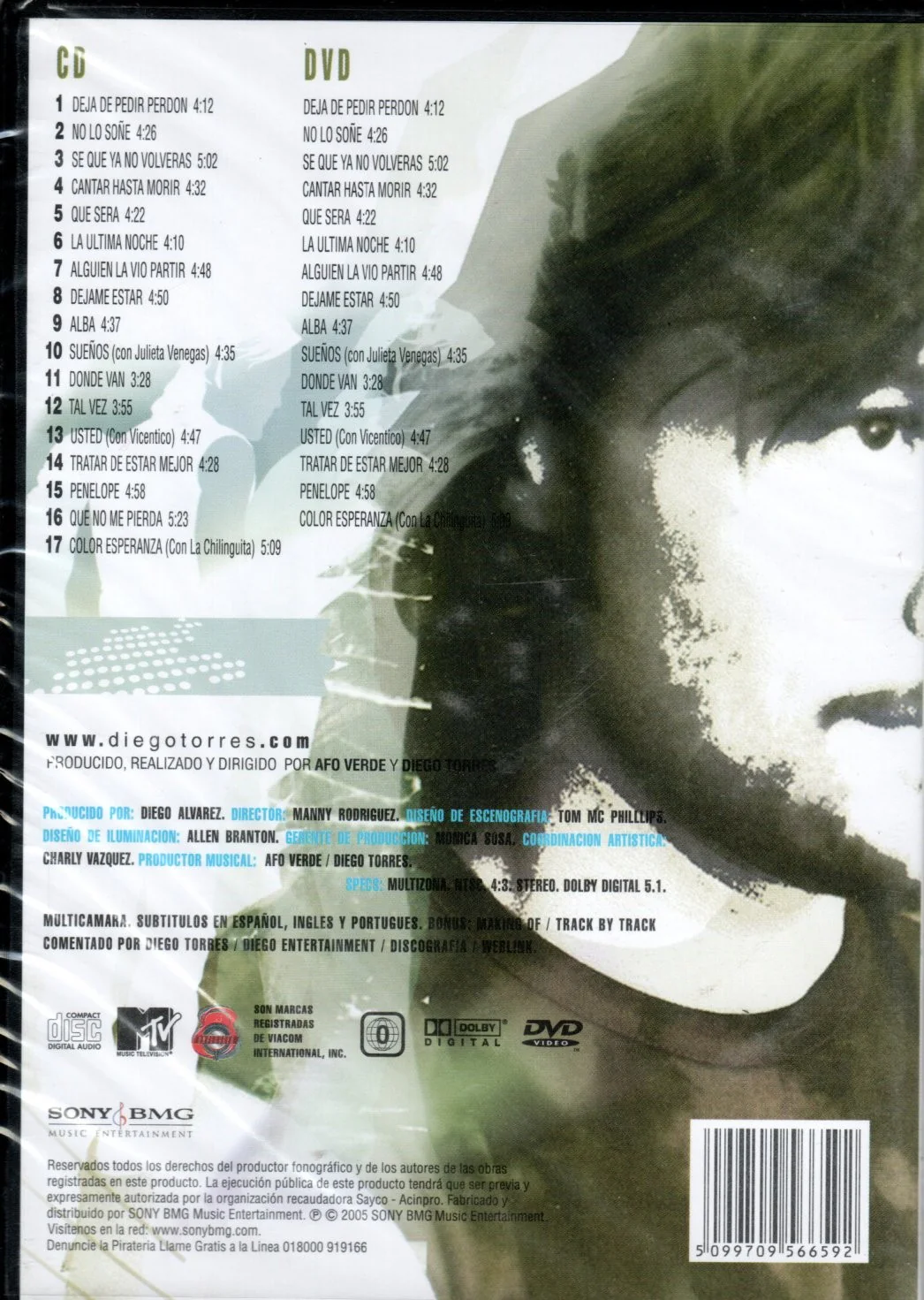DVD+CD Diego Torres - Unplugged - Image 2