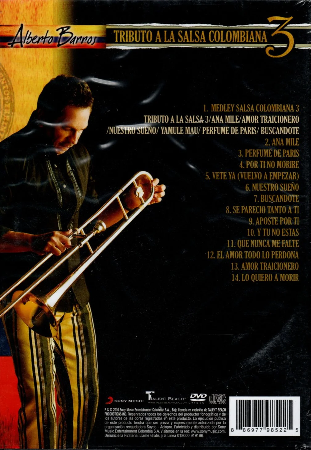 DVD+CD Tributo A La Salsa Colombiana 3 - Alberto Barros - Image 2