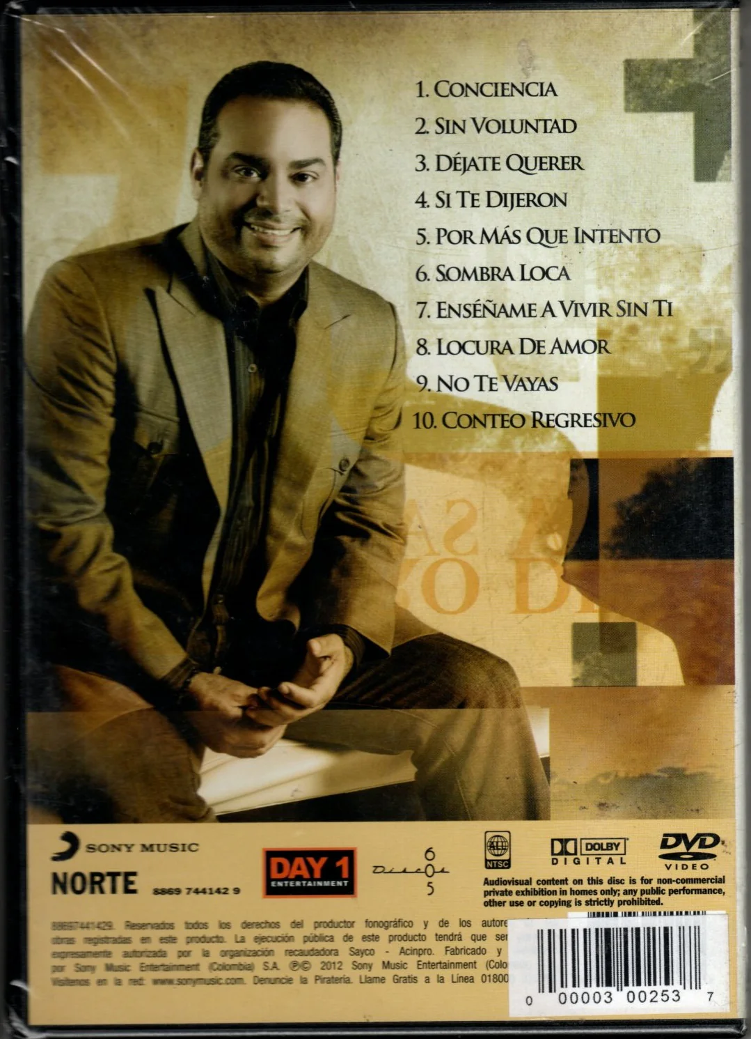 DVD + Karaoke Gilberto Santa Rosa - Historia Tropical - Image 2