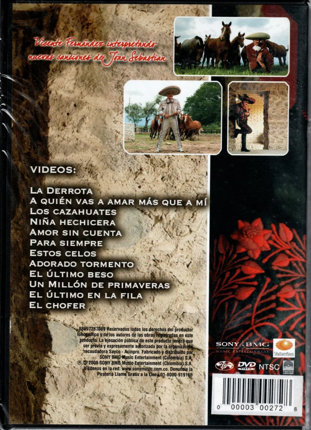 DVD + Karaoke Vicente Fernández - Para siempre - Image 2