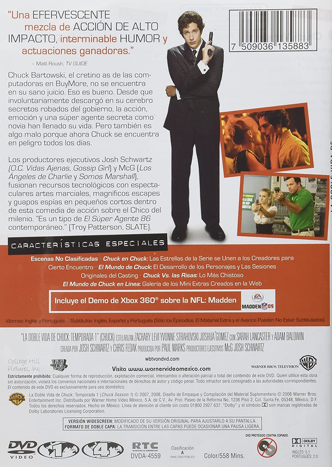 DVD La doble vida de Chuck - temporada 1 - Image 2