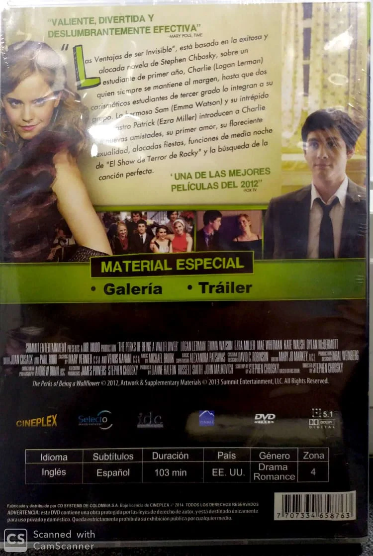DVD LAS VENTAJAS DE SER INVISIBLE - Image 2