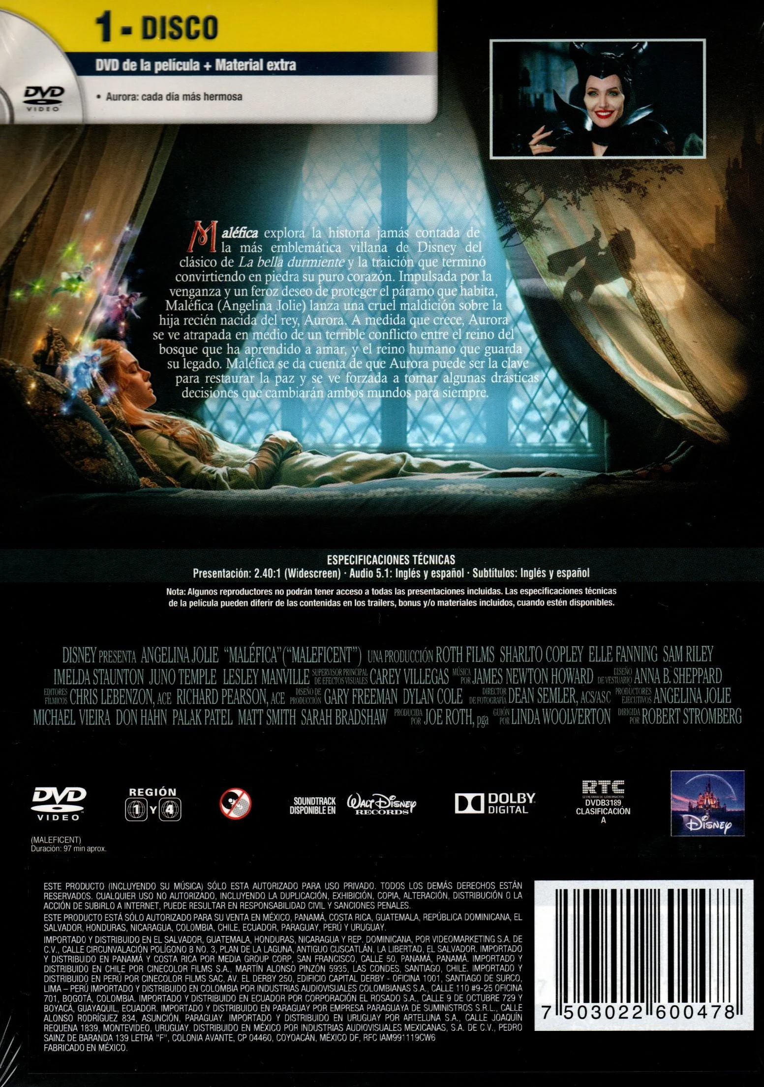 DVD MALEFICA DISNEY - Image 2