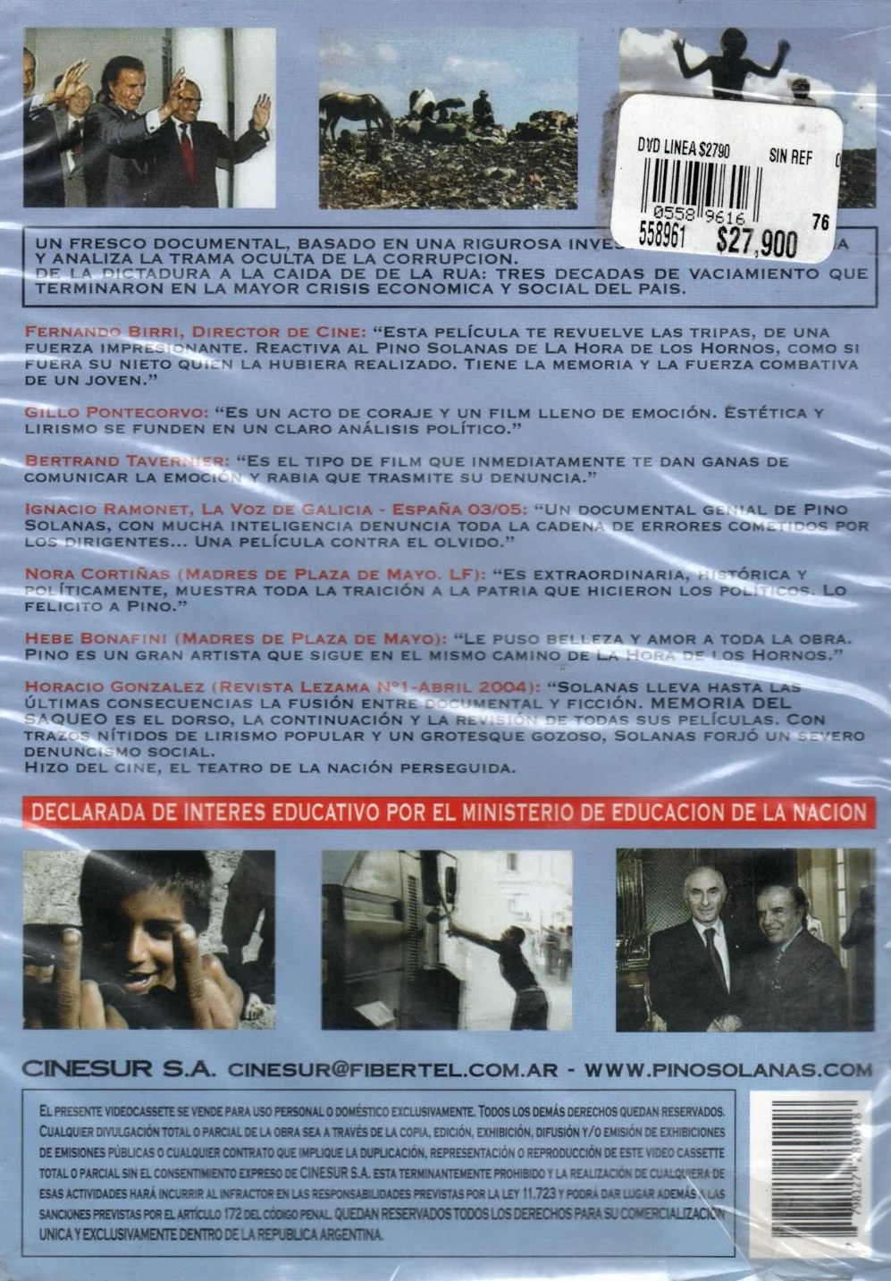 DVD MEMORIA DEL SAQUEO - Image 2