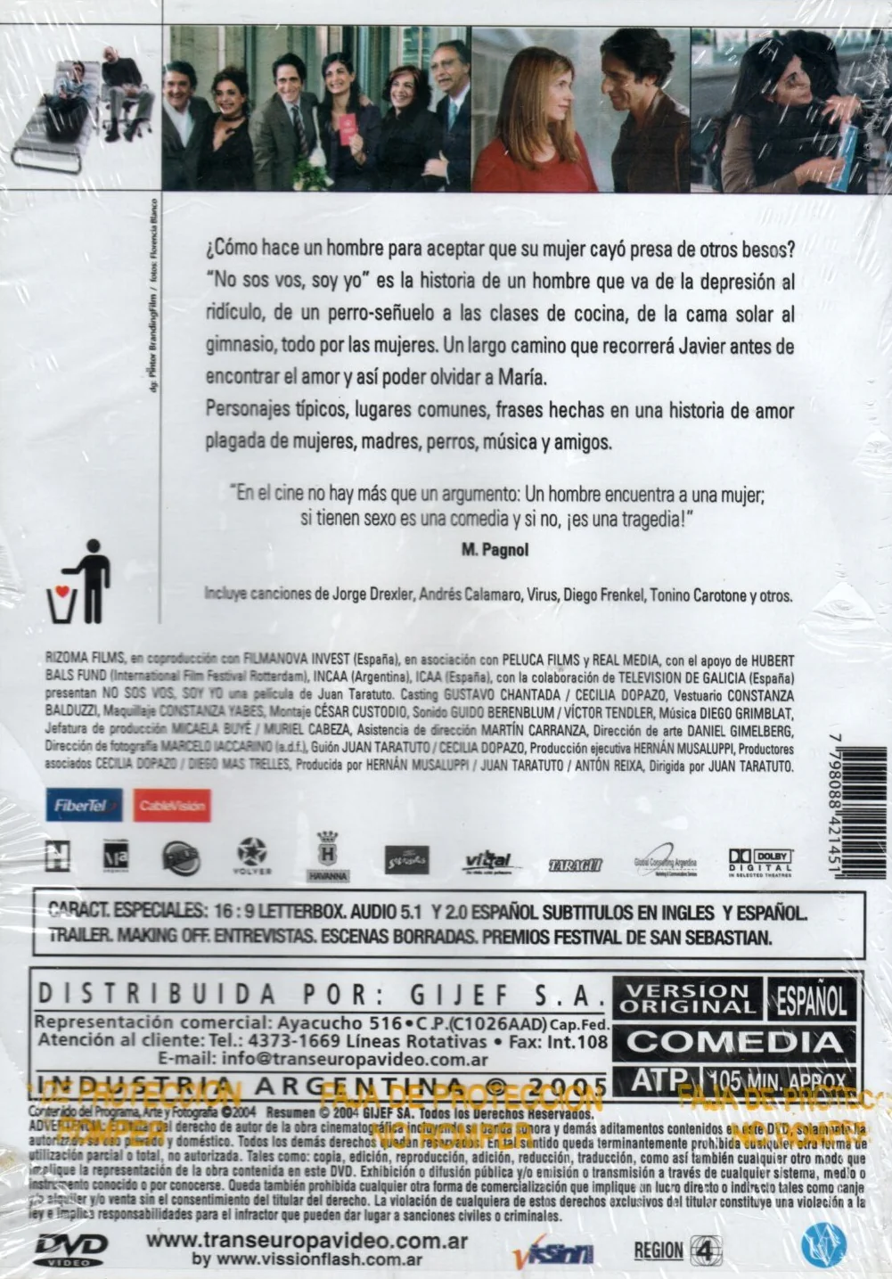 DVD NO SOS VOS SOY YO - Image 2