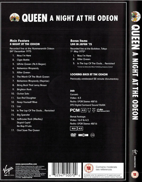DVD Queen – A Night At The Odeon - Image 2