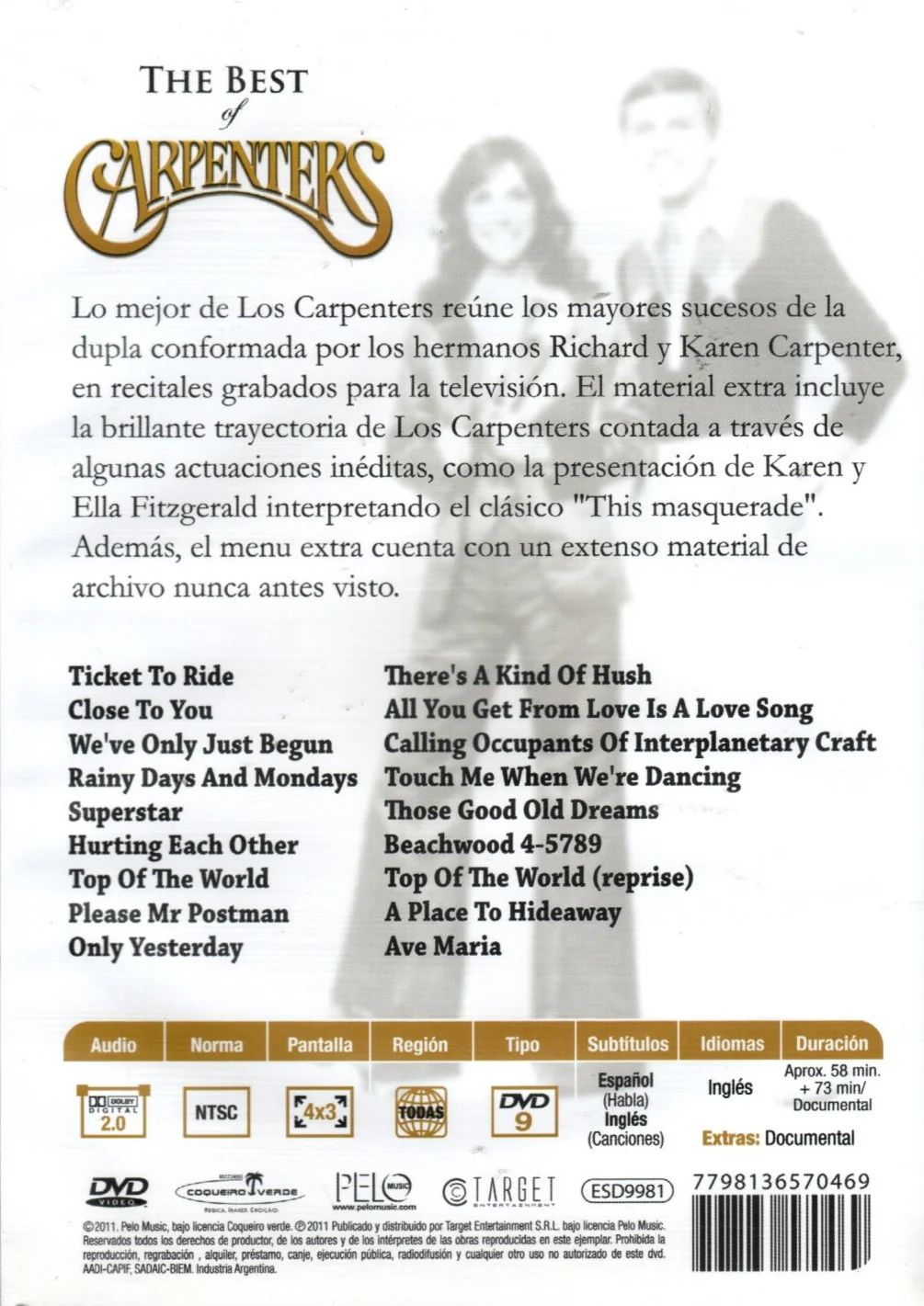 DVD The Best Of Carpenters - Image 2