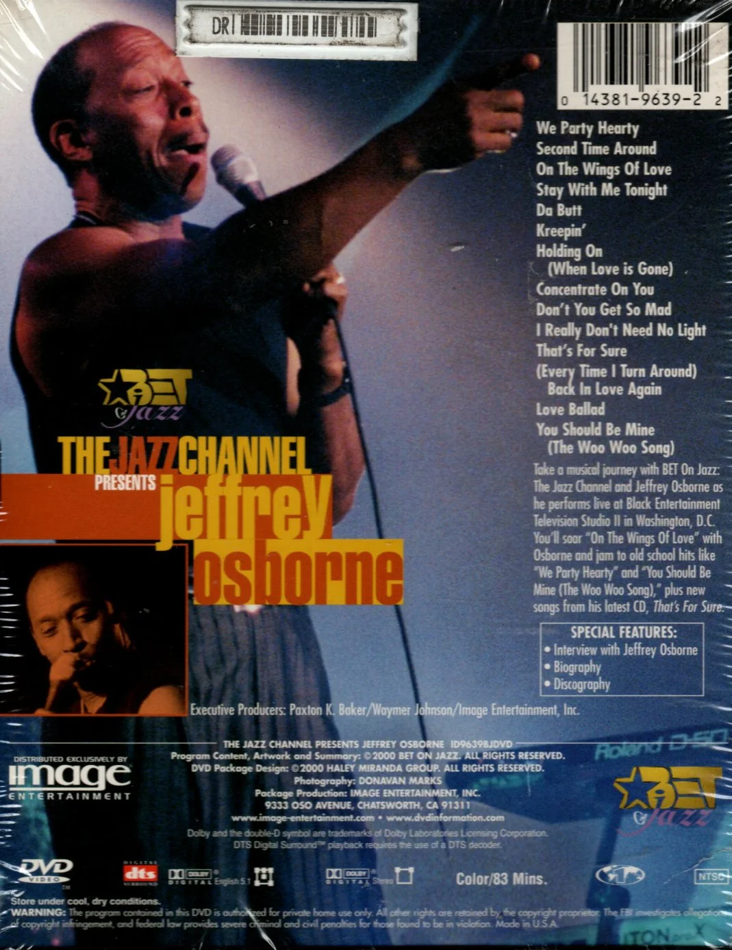 DVD The Jazz Channel Presents Jeffrey Osborne - Image 2