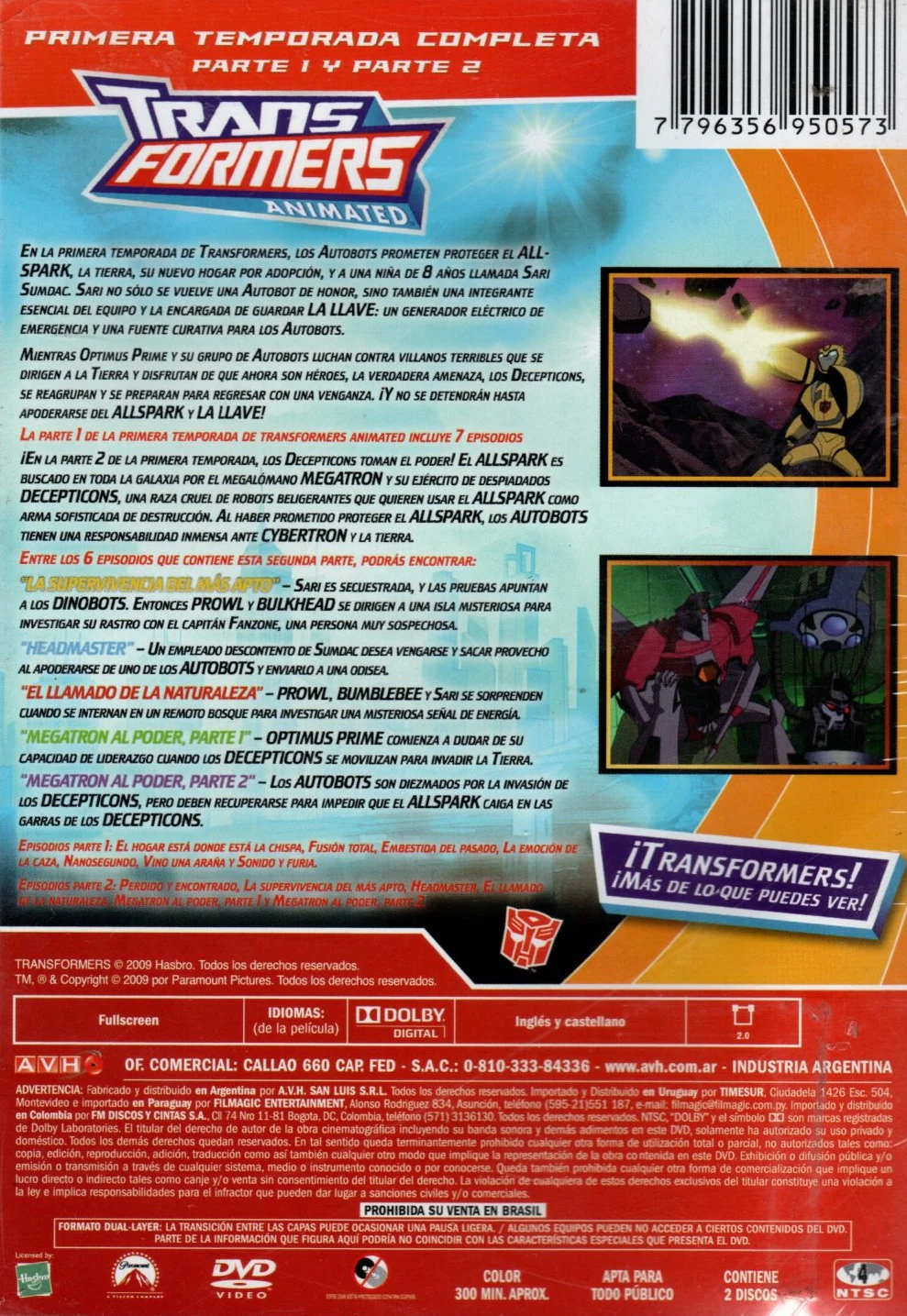 DVD TRANSFORMERS ANIMATED 1 TEMP - Image 2
